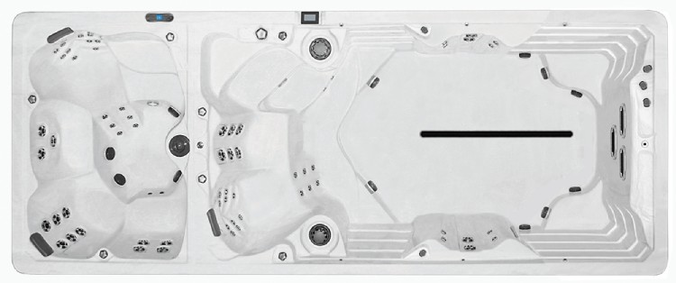 dual zone swim spa - PDC spas swim spa