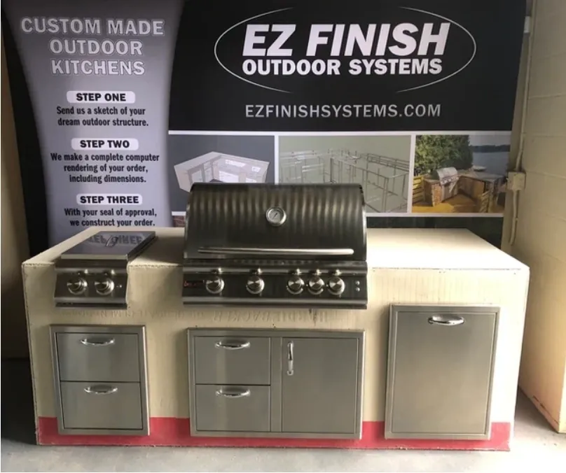 custom prefab outdoor kitchens-ez finish